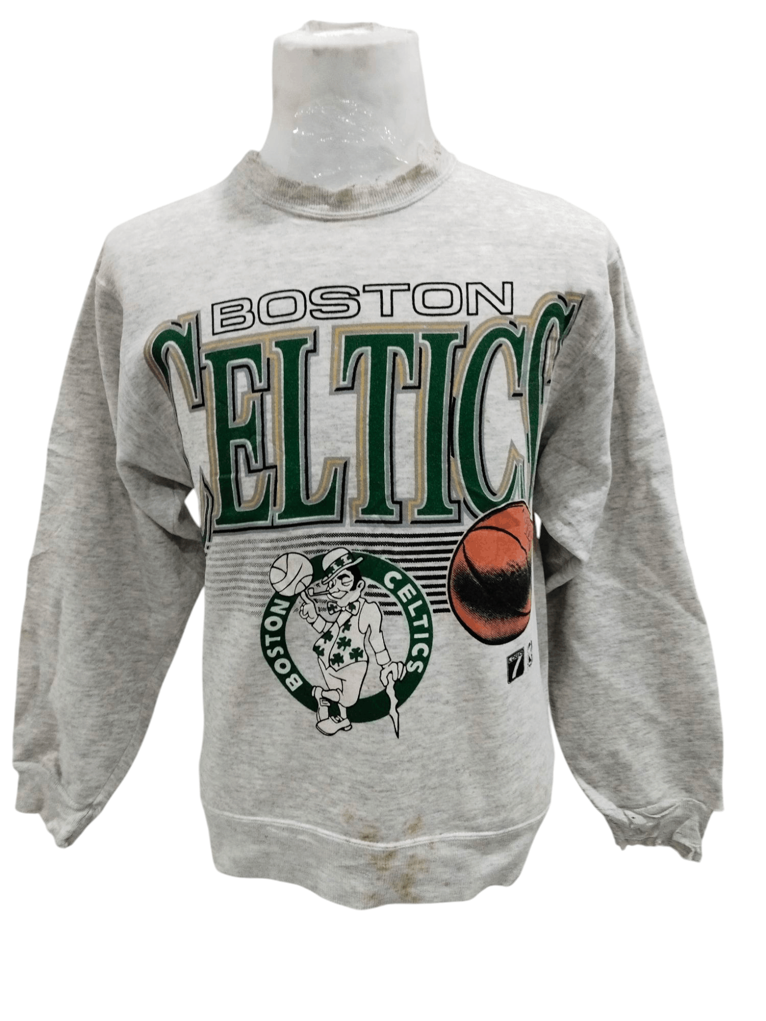 Vintage Vtg 90s Boston Celtics Nba Basketball Distressed Sweatshirt T-Shirts, Hoodie | FlexRushtees.com