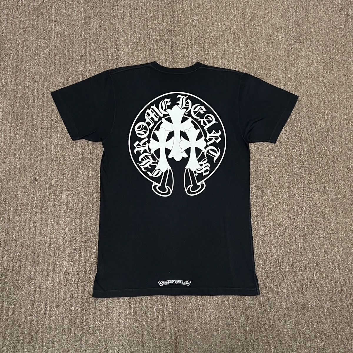 Hearts Chrome Hearts Triple Cross Horseshoes Tee