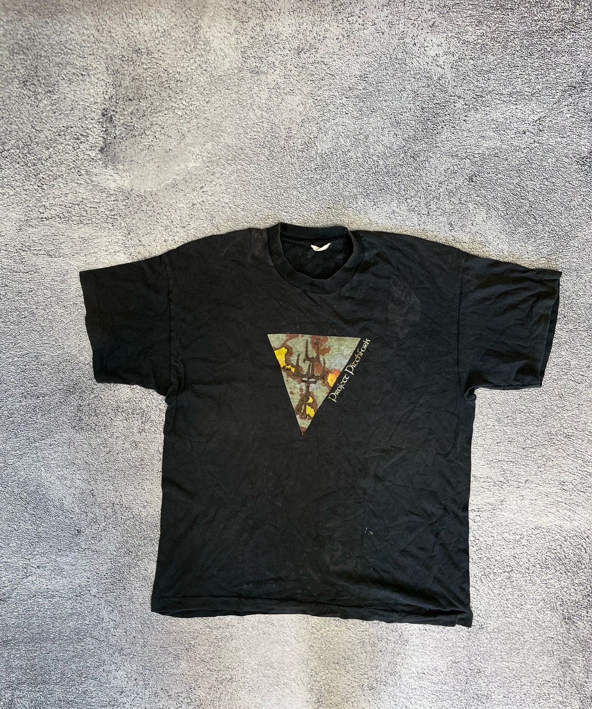 Band Tees Screen Stars Men S T Shirt Vintage Project Pitchfork Logo