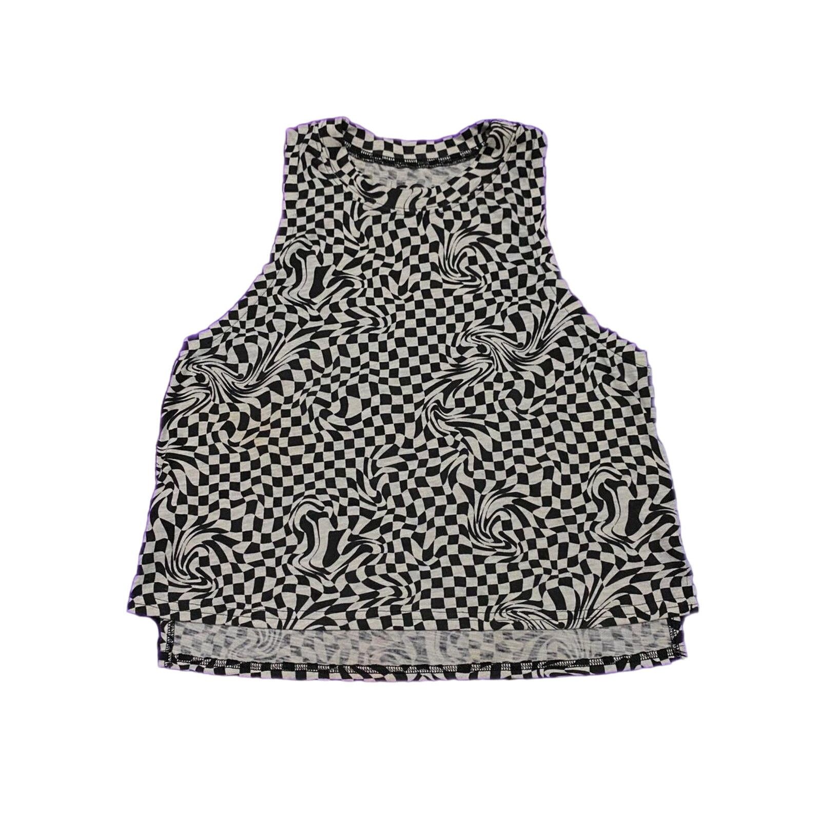 Soso So Trippy Checkered Top