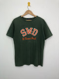 Japanese Brand Vintage Octopus Army Tee Embriodery With Patches Green Hoodie, Sweatshirt | FlexRushtees.com