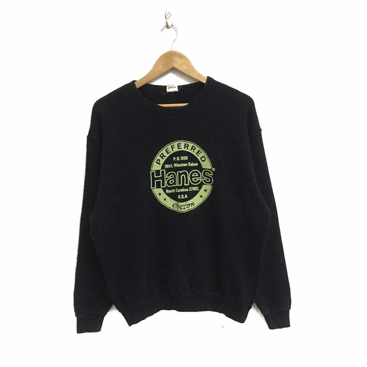 Vintage Hanes Big Logo Sportswear Sweatshirt Pullover Jumper
