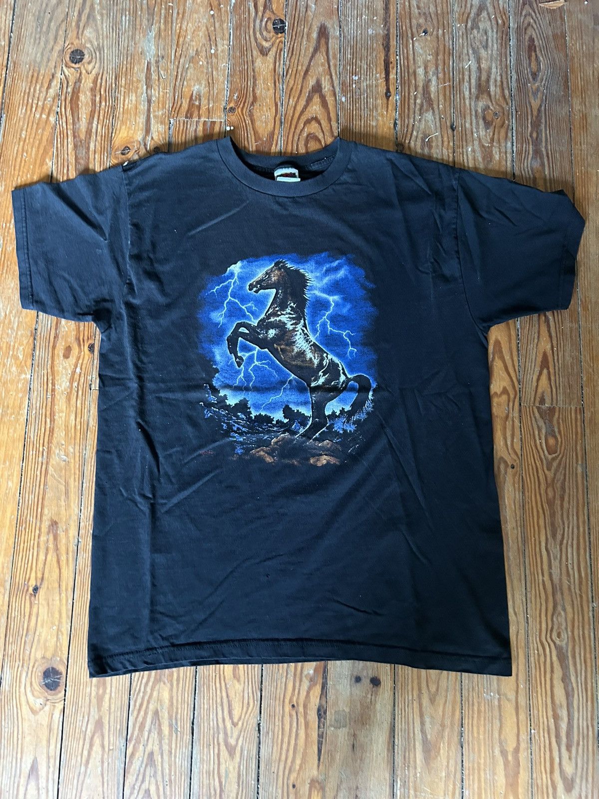 Vintage Fruit Of The Loom Horse Lightning Tee