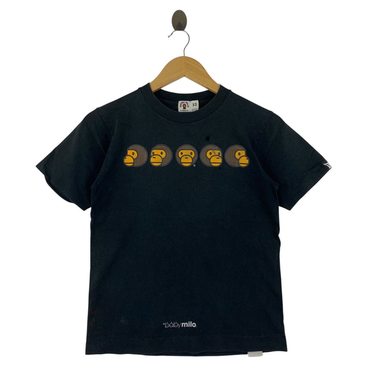 Vintage Bathing Ape Baby Milo Multi Head Printed Tee