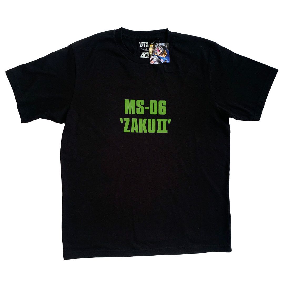 Uniqlo Ut Gundam 40th Birthday Zaku Ii Tee Black S