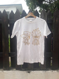Japanese Brand Bandai Jojo Bizzare Anime Evangelion Gundam White Tee