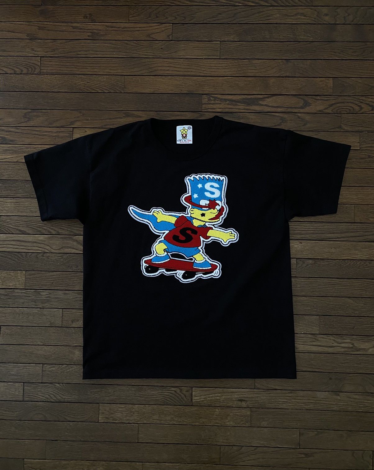 The Simpsons Chenille Bart Black Tee 2xl Xxl Hoodie, Sweatshirt | FlexRushtees.com