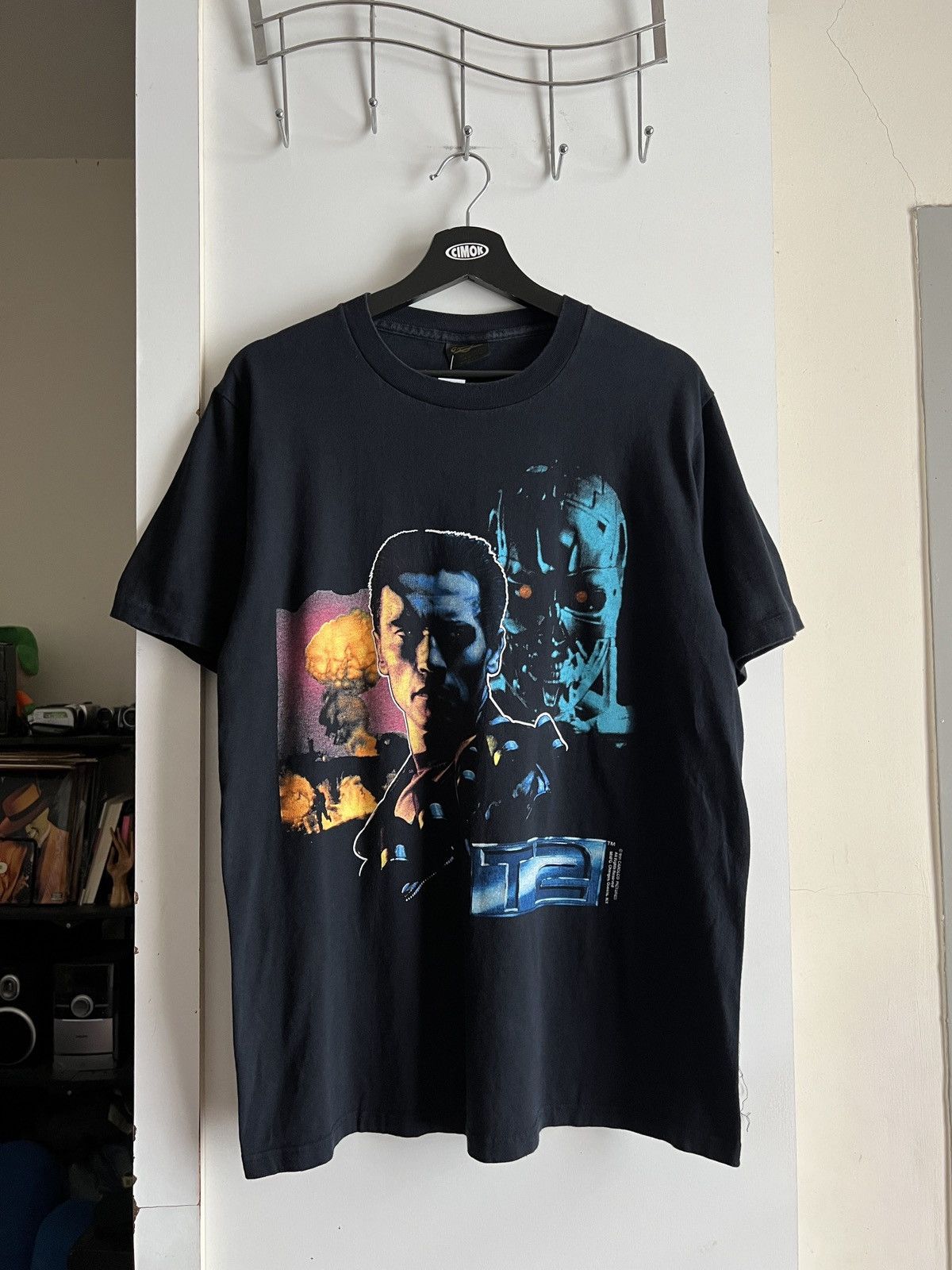 Vintage 1991 Terminator 2 Judgment Day Rare Design Tee Hoodie, Sweatshirt | FlexRushtees.com