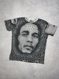 Bob Marley Vintage Mirror Bob Marley Big Print Band Y2k Psychedelic