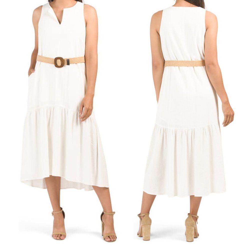 Other Nwt New Adyson Parker White Split Neck Easy Tiered Linen Dr T-Shirts, Hoodie, Sweatshirt | AU16VibeMintTees.com