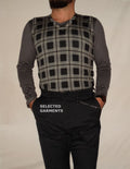 Smith Paul Smith Squarred Print 100 Wool Grey Dark Grey Made In Japan Size S M T-Shirts, Hoodie, Sweatshirt