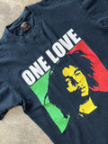 Vintage Bob Marley Pro Gear One Love Bob Marley Tee Medium Hoodie, Sweatshirt | FlexRushtees.com