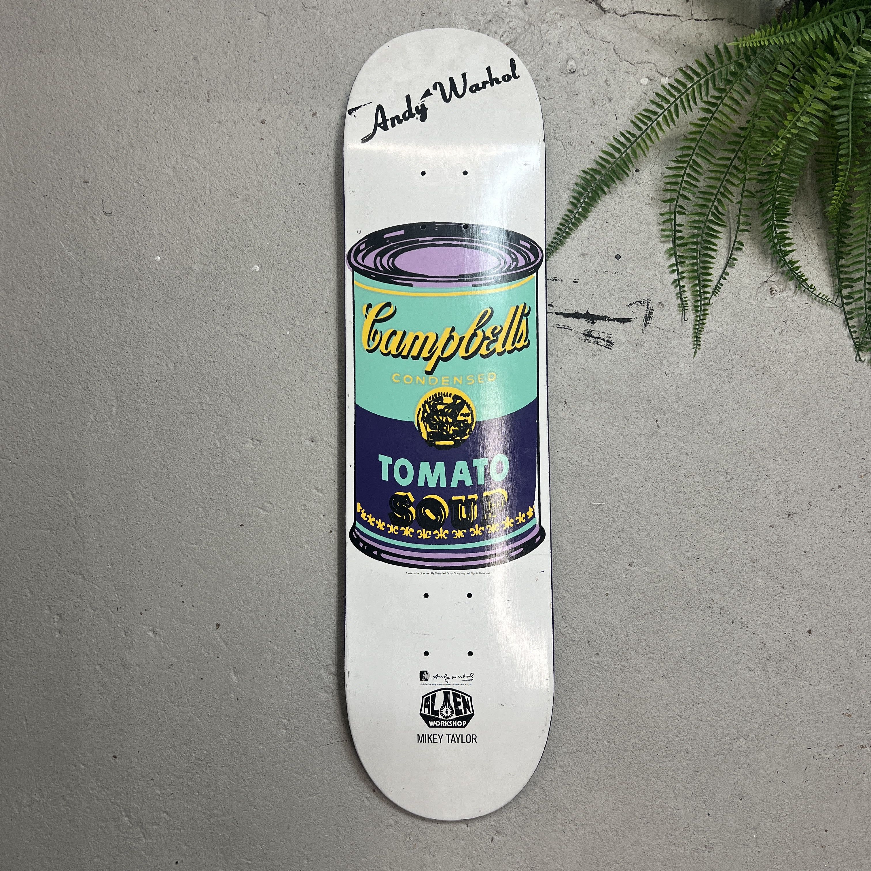 Workshop Alien Workshop Andy Warhol Campbell Soup Skateboard