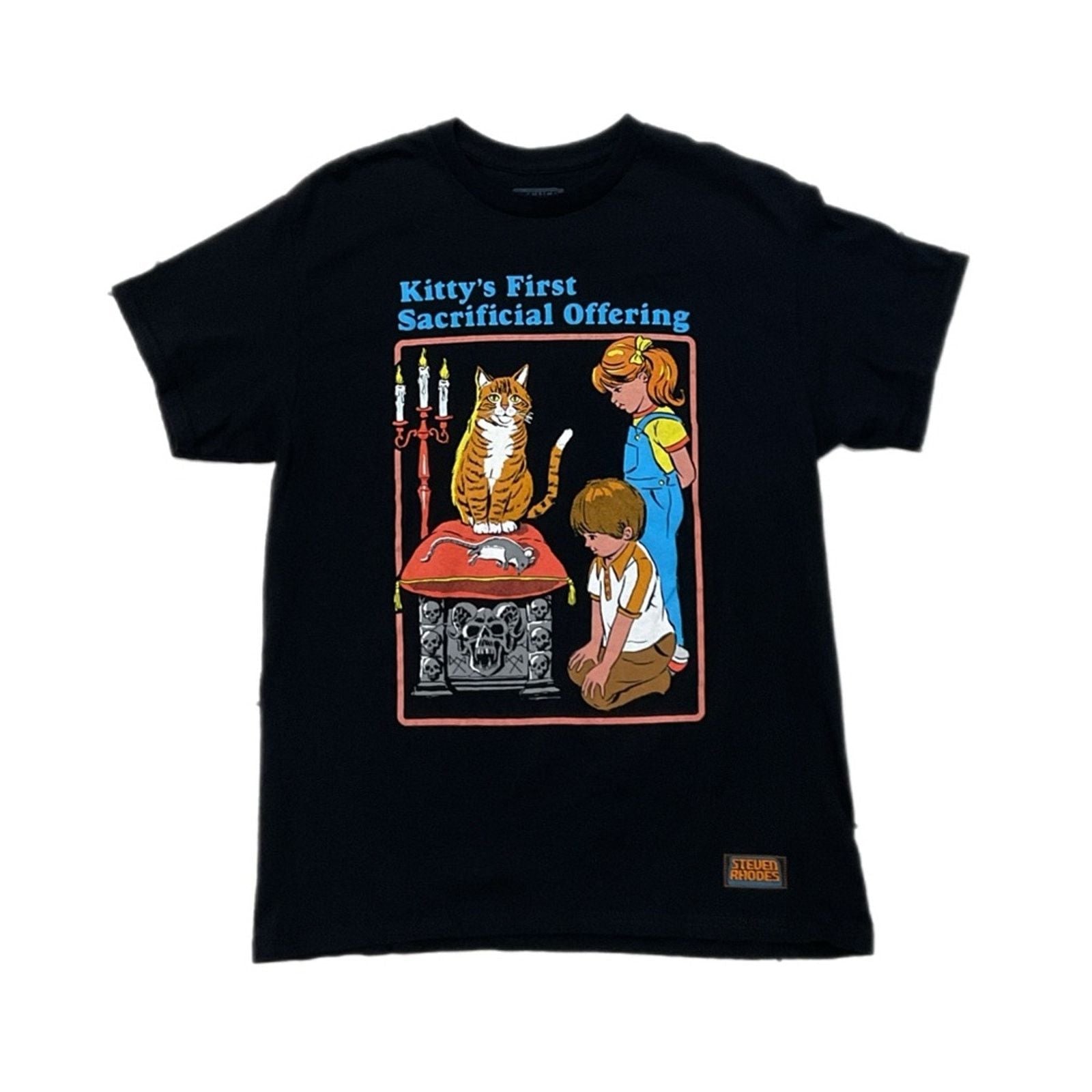 Vintage Steven Rhodes Kitty S First Sacrificial Offering T Shirt Hoodie, Sweatshirt | FlexRushtees.com