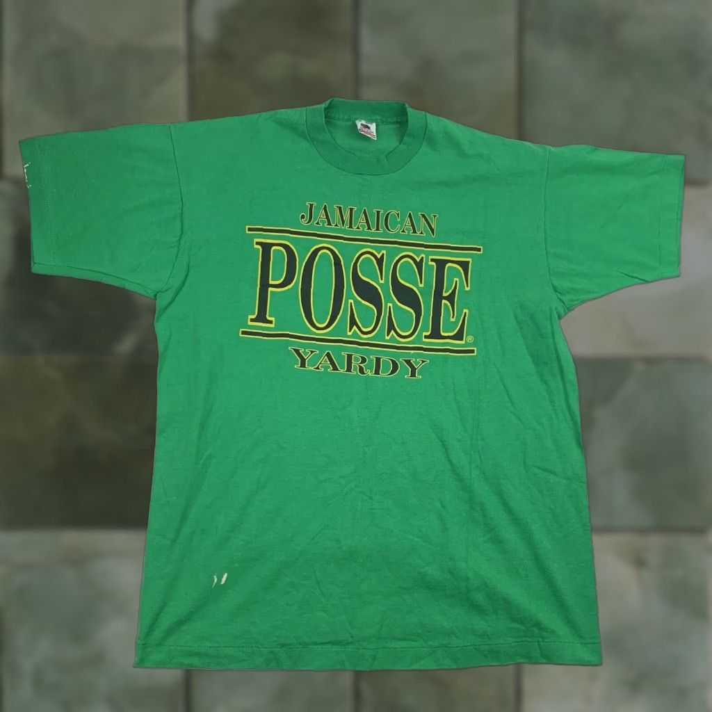 Fruit Of The Loom Vintage Fruit Of The Loom Jamaican Yardy Posse T Shirt Adult Xl Short Sleeve Crew