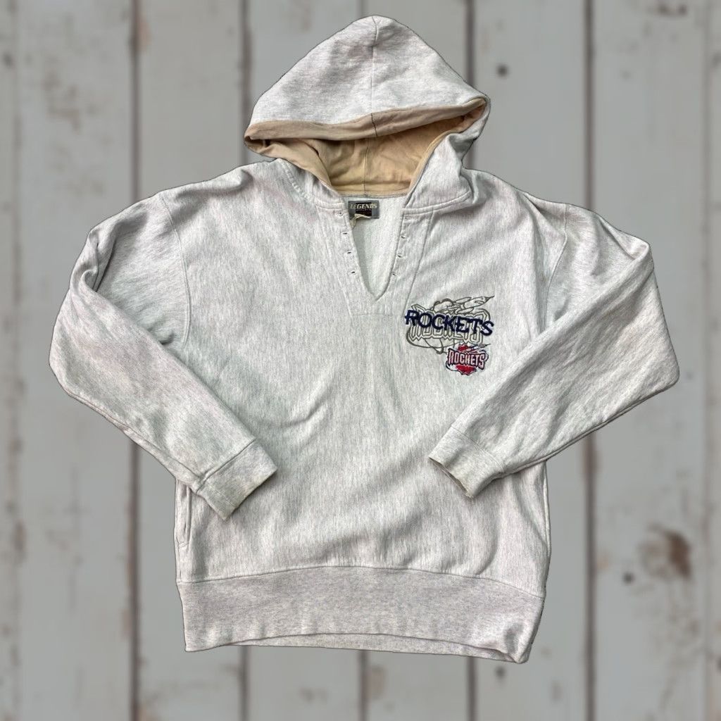 Vintage 90s Nba Houston Rockets Hoodie Sweatshirt Xl Men S Reversible Crew Neck Gray Rocketeer L T-Shirts | FlexRushtees.com