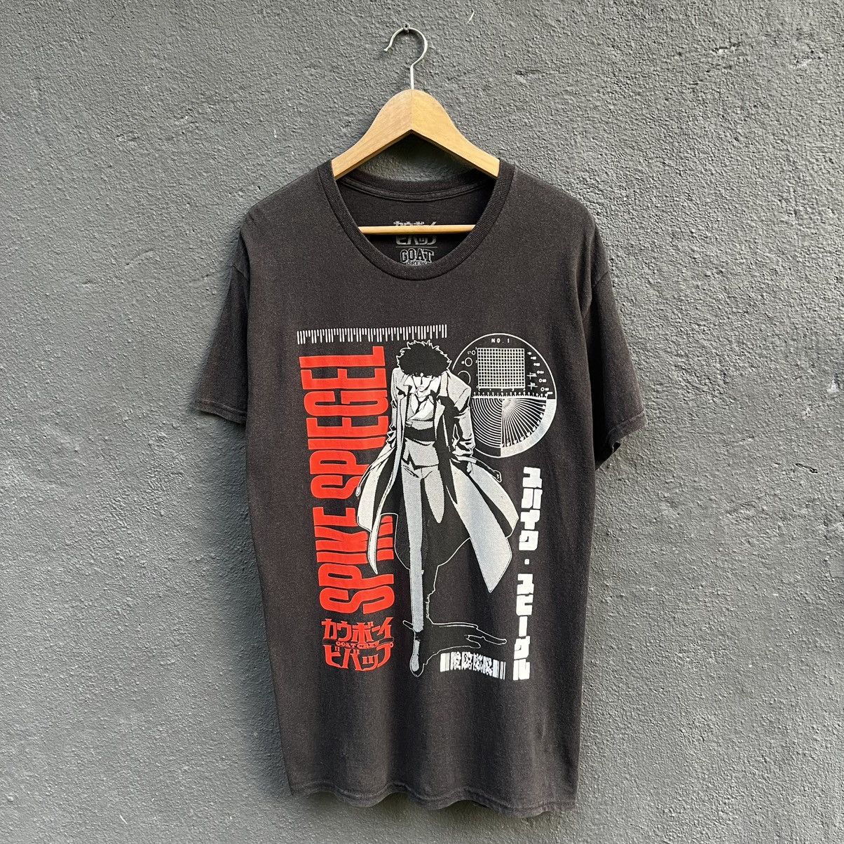Anime Thrashed Faded Cowboy Bepop Spike Spiegel Anima Tee