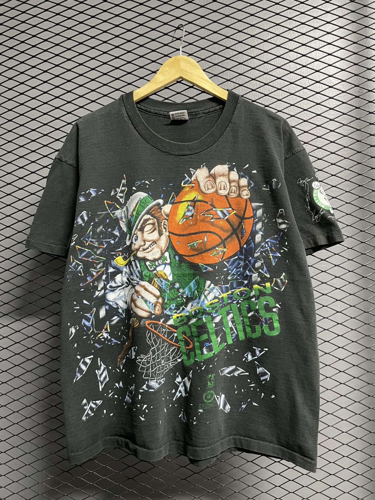 Vintage 90s Nba Boston Celtics Shattered Backboard T Shirt Hoodie, Sweatshirt | FlexRushtees.com