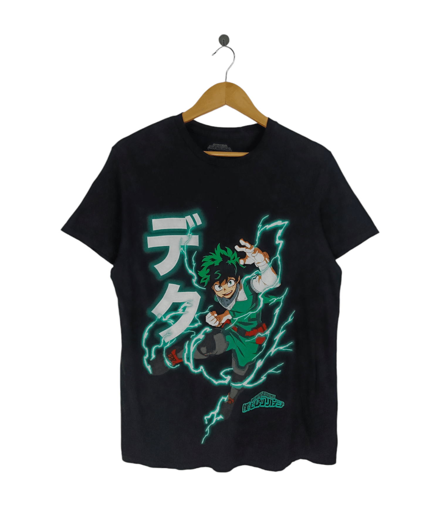 Anime Vintage My Hero Academia Deku Lightning Power Tee Bleach Hoodie, Sweatshirt | FlexRushtees.com