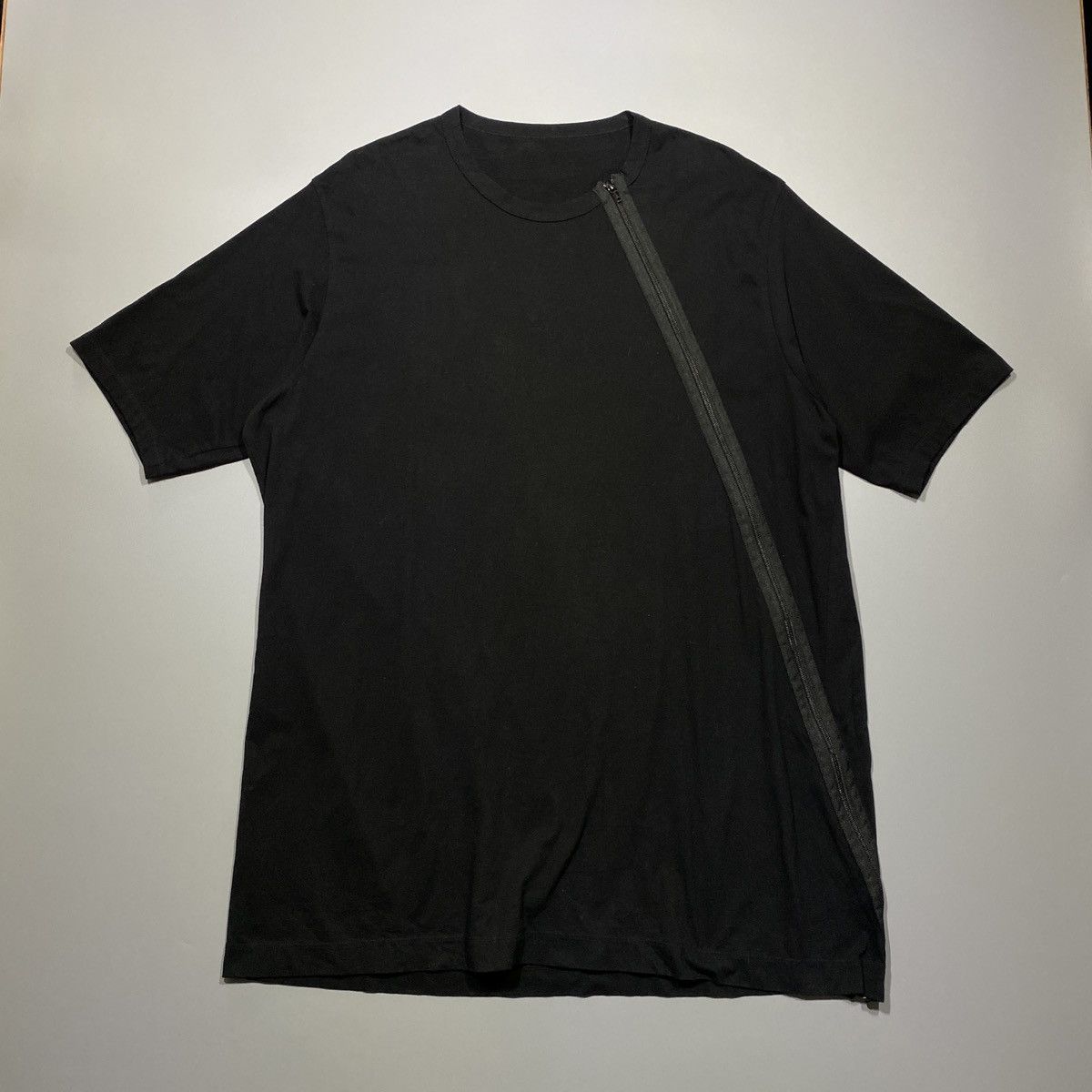 Yohji Yamamoto Ground Y Yohji Yamamoto Zip Asymmetric Oversized Shirt Hoodie, Sweatshirt | FlexRushtees.com