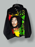 Vintage 90s Bob Marley Graphic Printed Hoodie T-Shirts, Sweatshirt | FlexRushtees.com