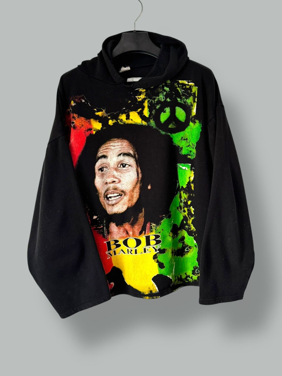 Vintage 90s Bob Marley Graphic Printed Hoodie T-Shirts, Sweatshirt | FlexRushtees.com