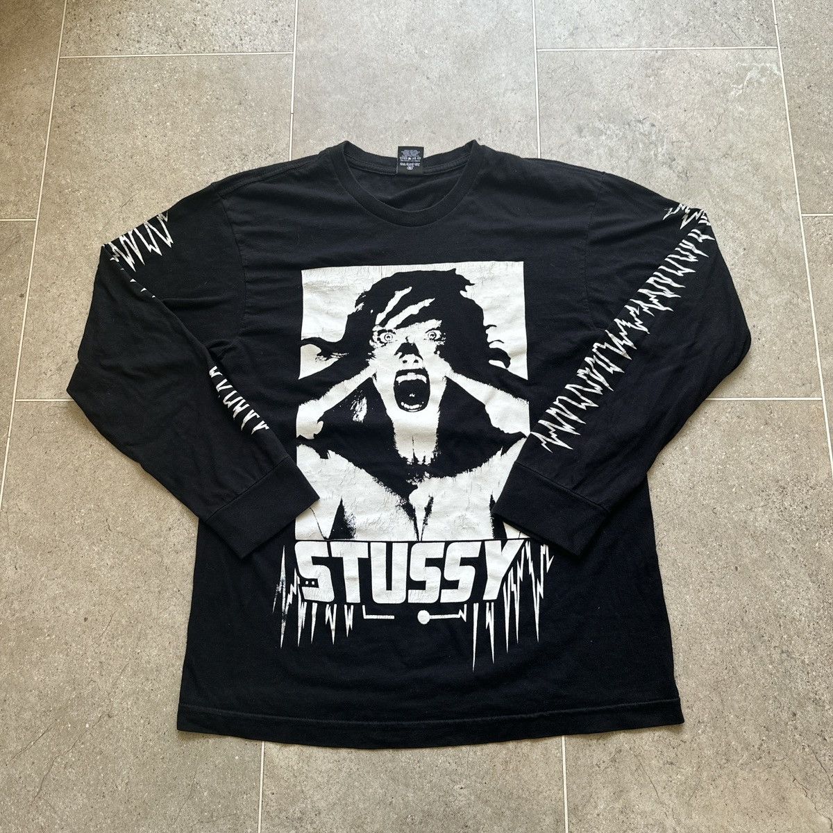 Stussy Horror Pack Long Sleeve Black T Shirt Halloween 2014