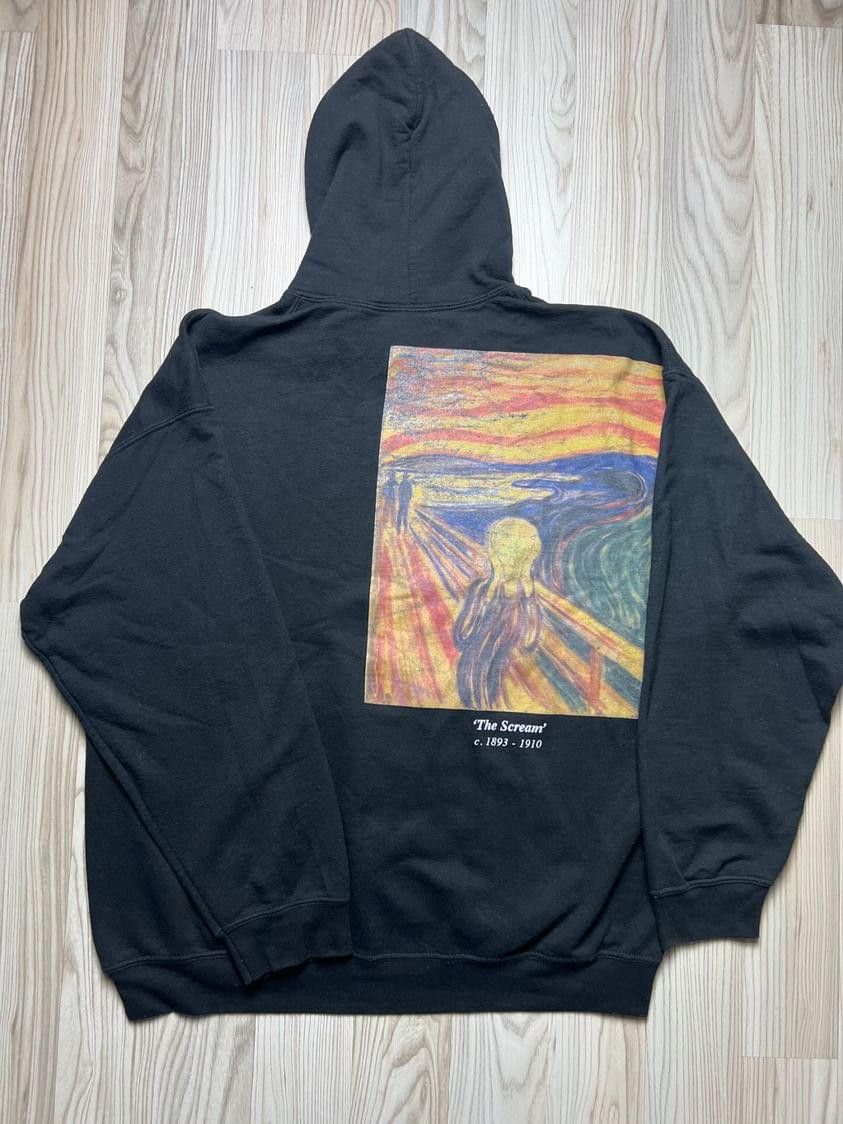 Art Comes First The Scream By Edward Munch Art Hoodie