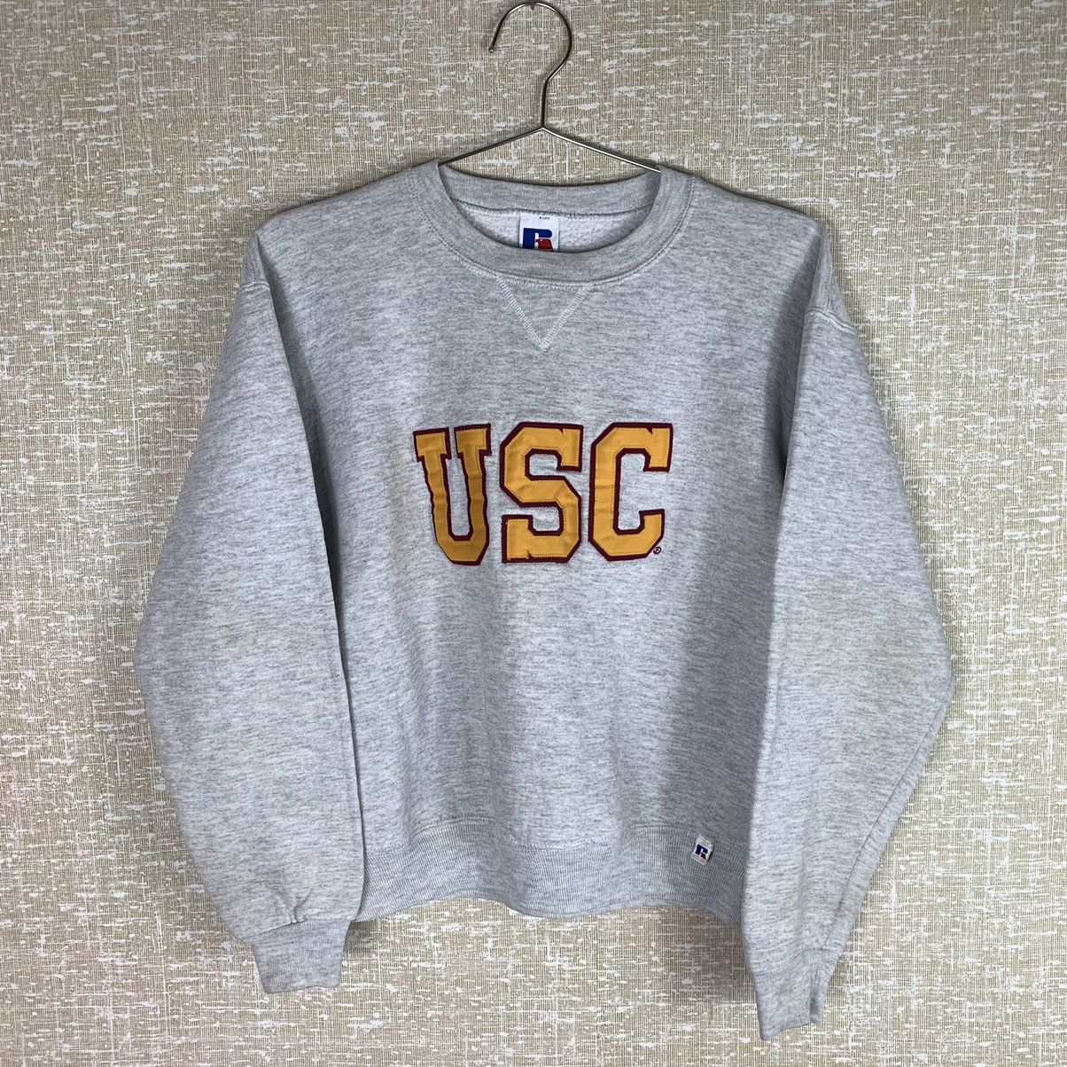 90s Vintage Thick Usc Crewneck Made In Usa