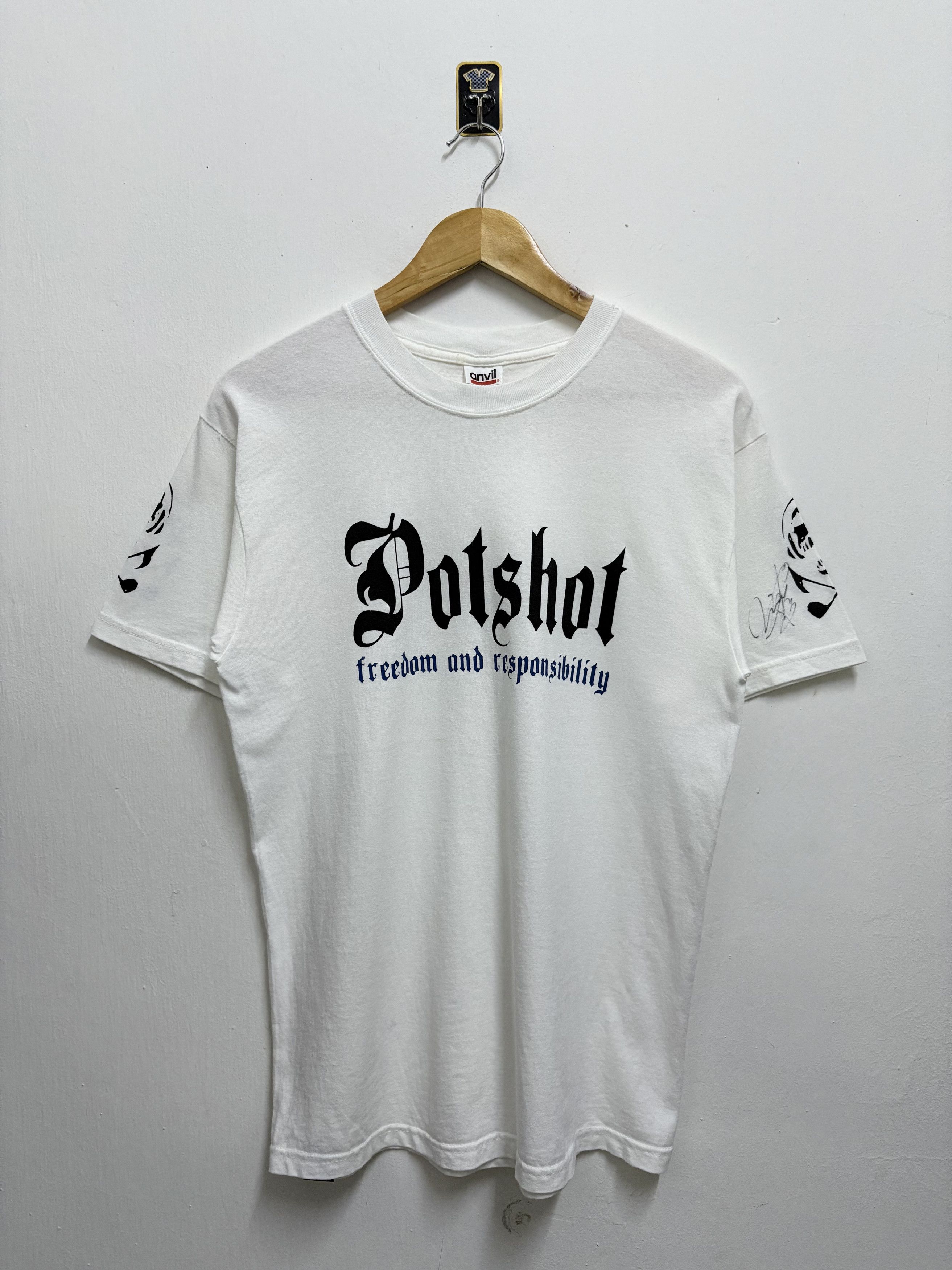 Japanese Brand X Vintage 2000 S Potshot Japan Ska Pop Punk Signature Artist T Shirt Hoodie, Sweatshirt | FlexRushtees.com