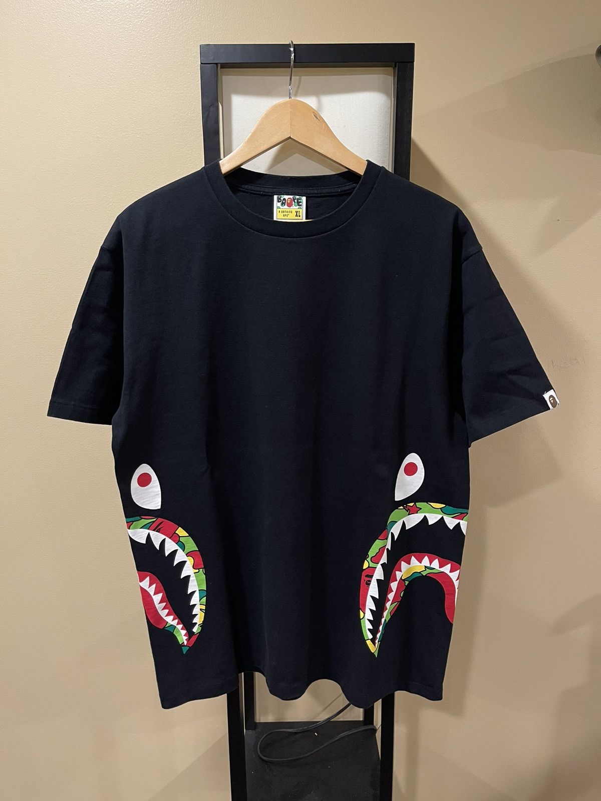 Bape Sta Camo Side Shark Tee Hoodie, Sweatshirt | FlexRushtees.com
