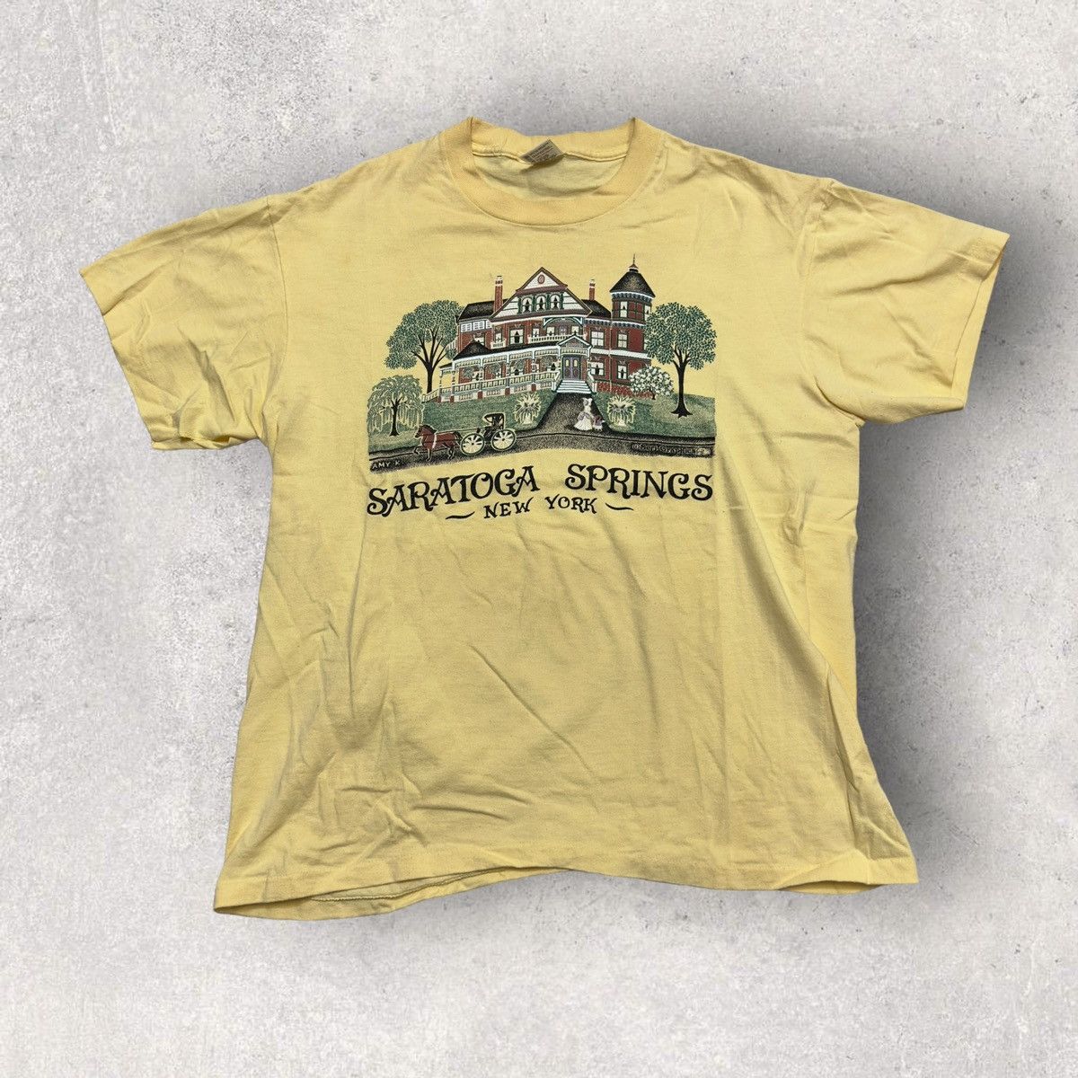 Vintage Saratoga Springs Tee