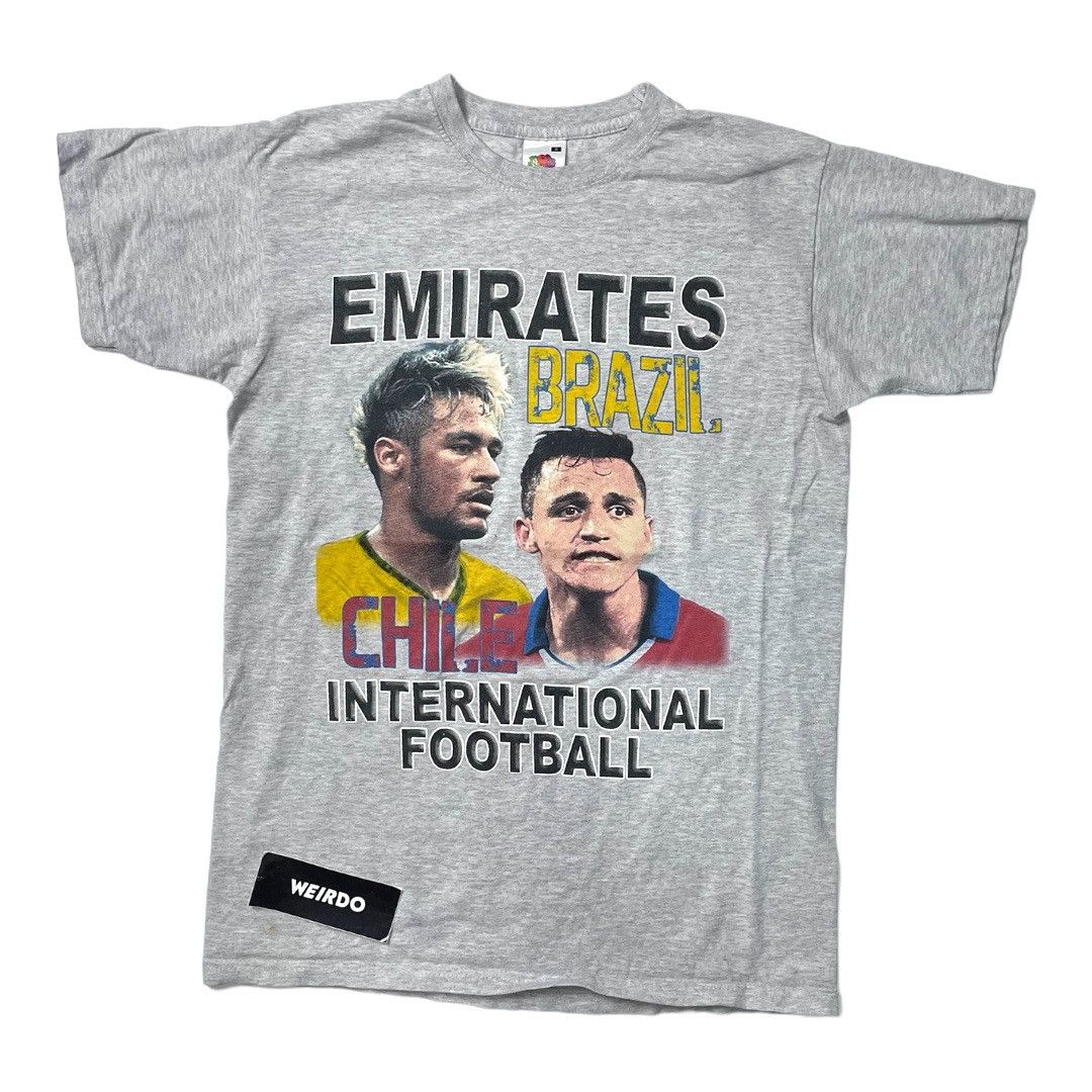 Other Brazil Vs Chile Emirates Cup Football Bootleg Tee Hoodie, Sweatshirt | FlexRushtees.com