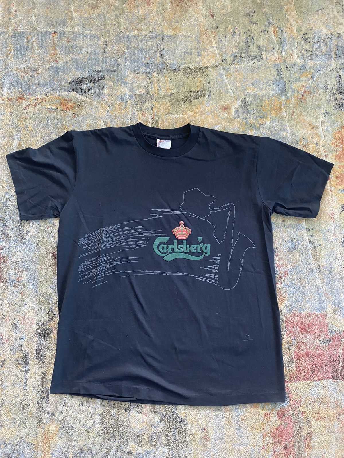 Crazy Vintage 90s Essential Black Carlsberg Beer Tee Shirt Hoodie, Sweatshirt | FlexRushtees.com