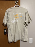 Stussy Mountain Hardwear Tee Stone White Short Sleeve
