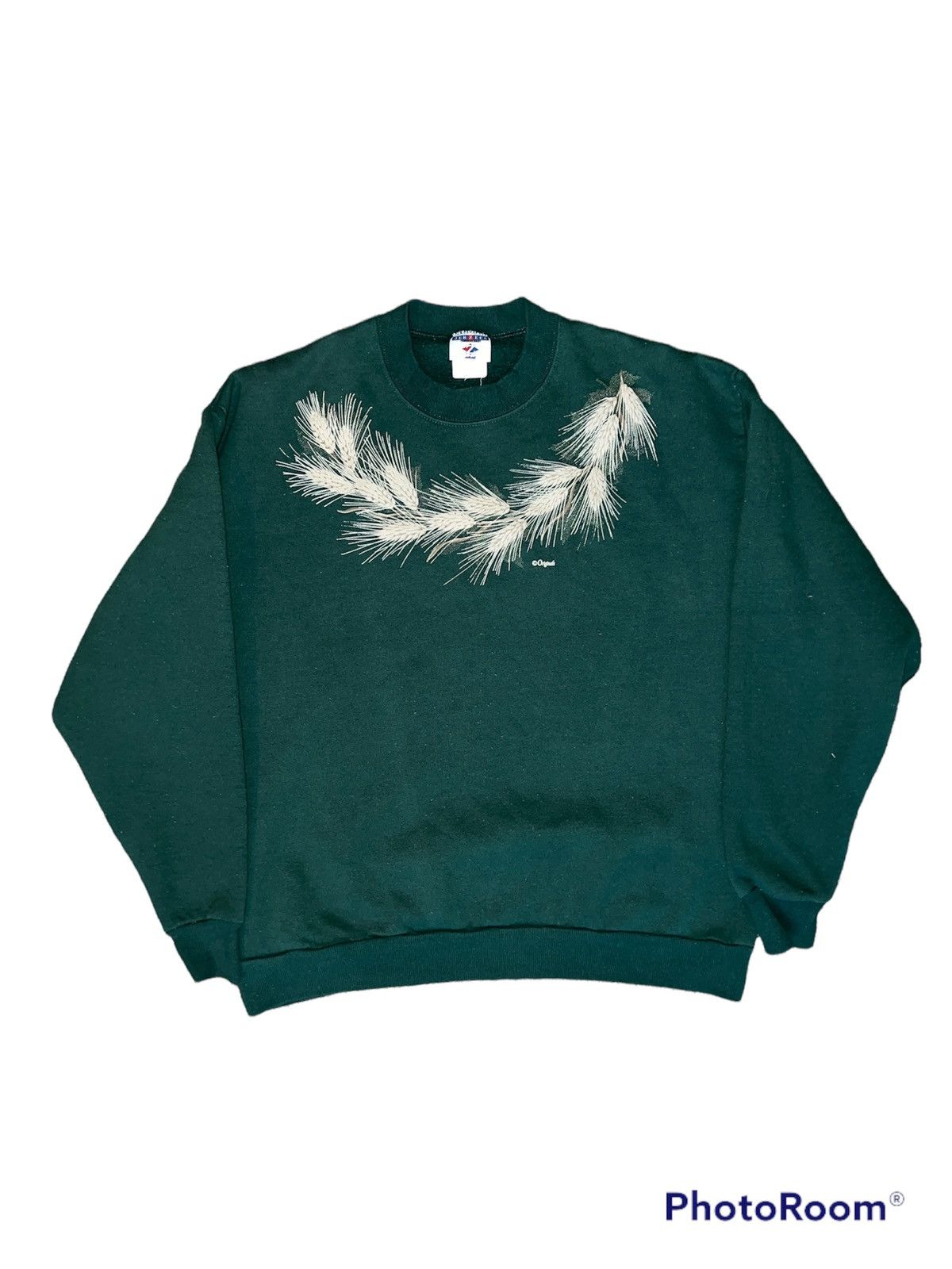 Vintage Jerzees Wheat Green Crewneck