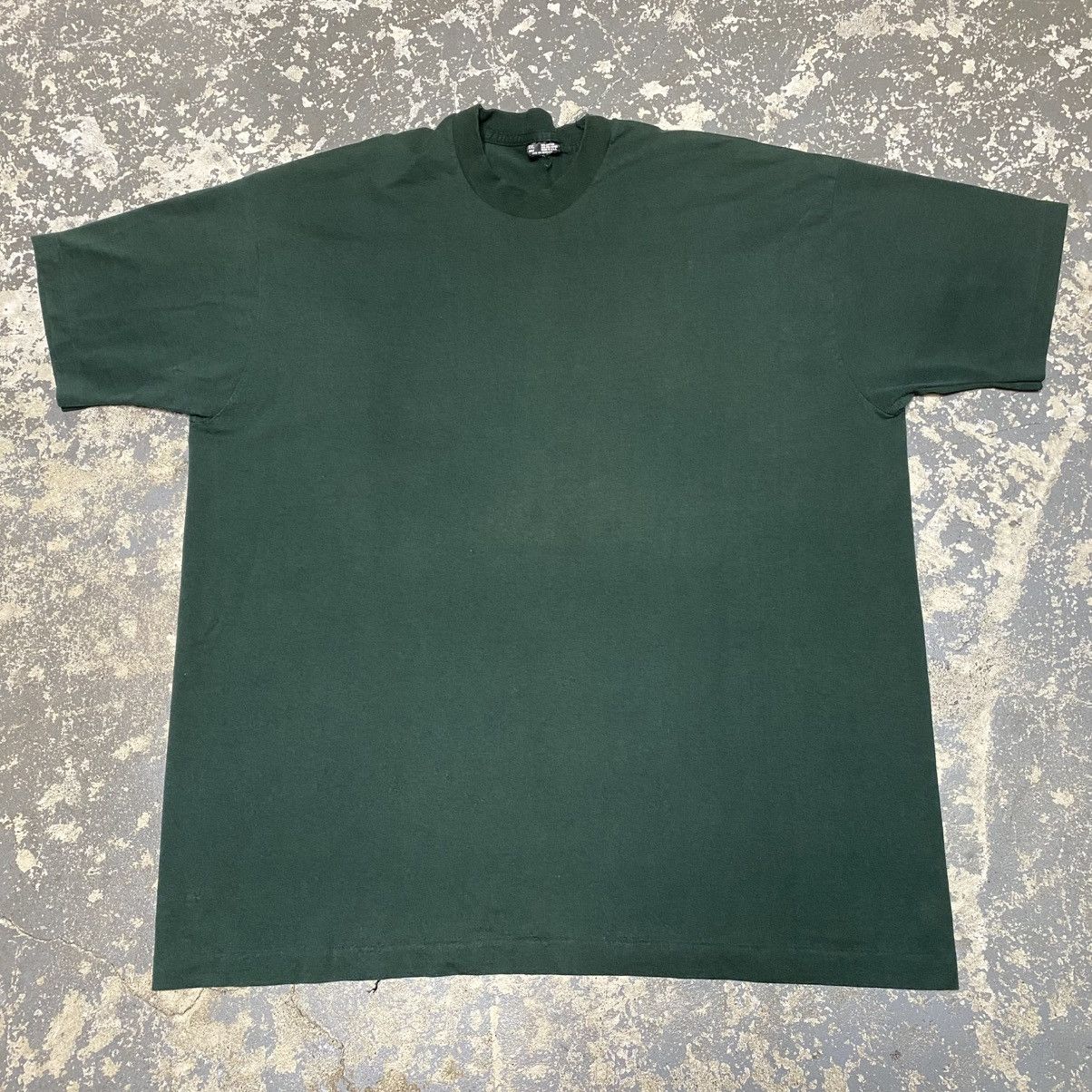 Vintage Green Fruit Of The Loom Faded 90s Usa Tshirt