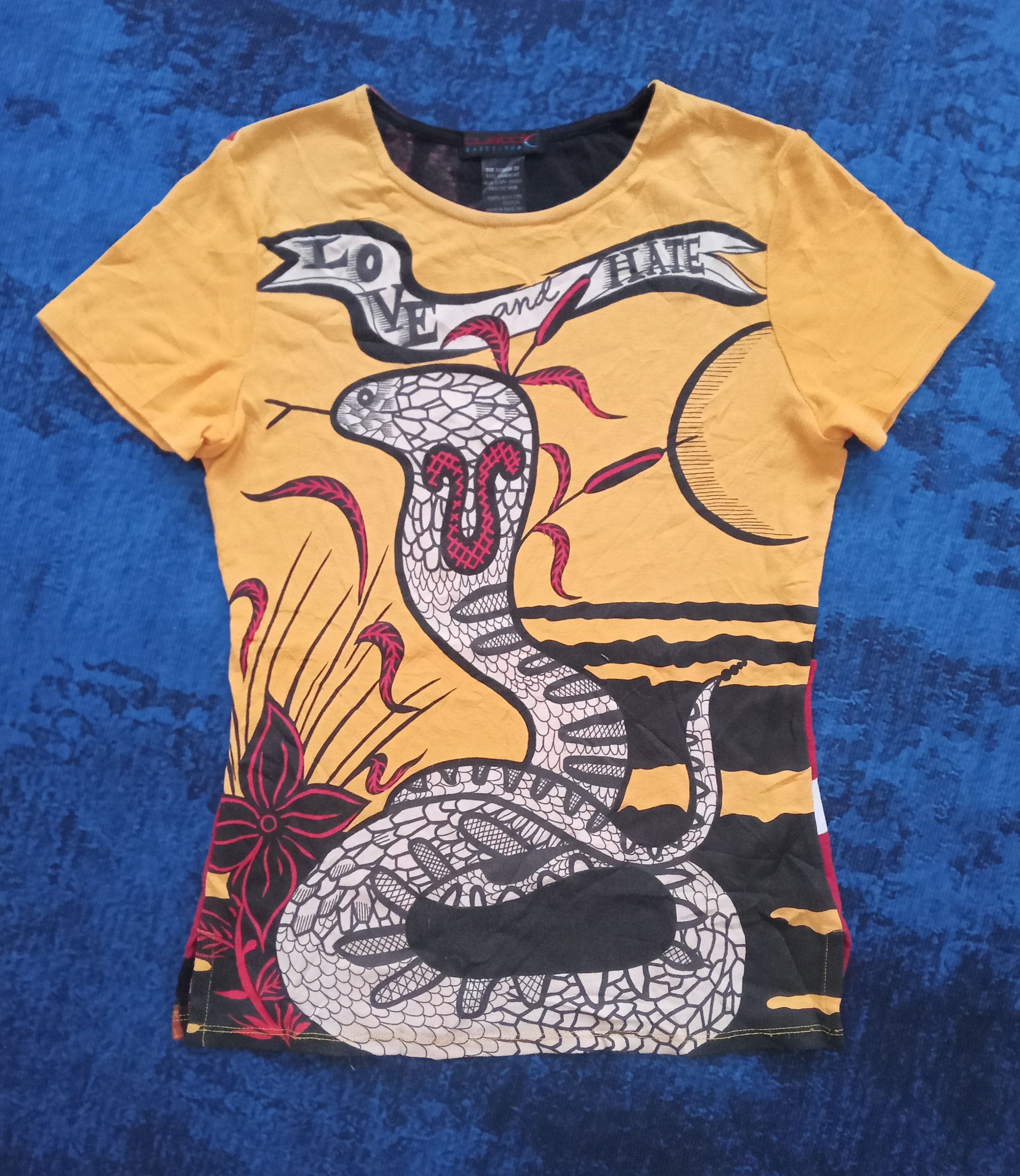 Barcelona Custo Barcelona Snake Design T Shirt