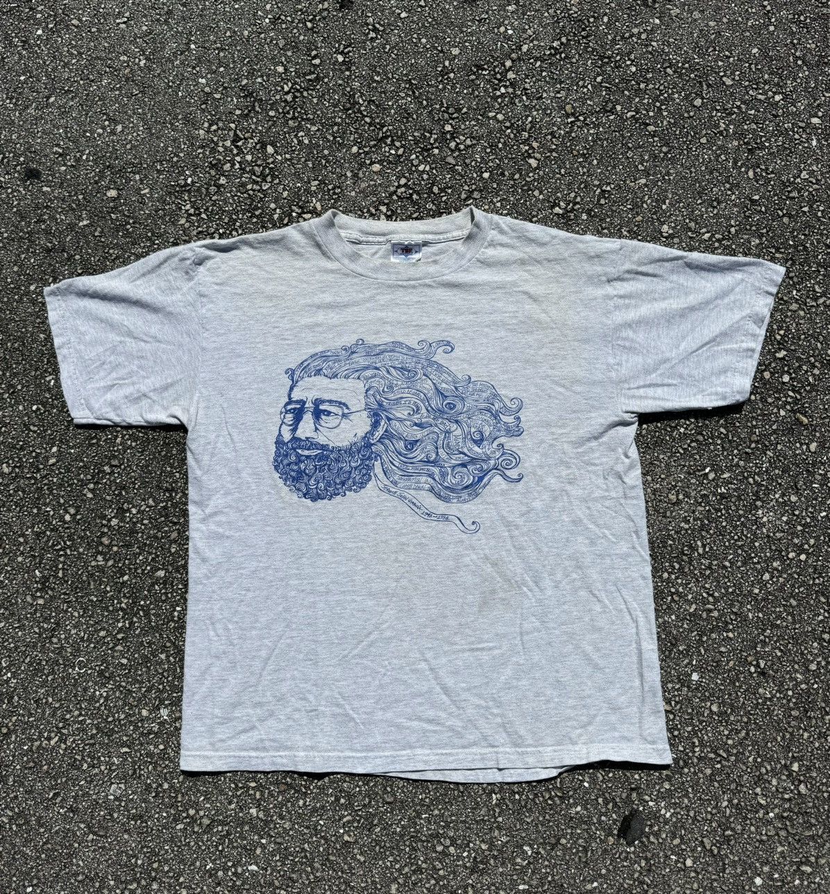 Grateful Dead 90s Vintage Jerry Garcia Mission In The Rain Art Band Tee Hoodie, Sweatshirt | FlexRushtees.com