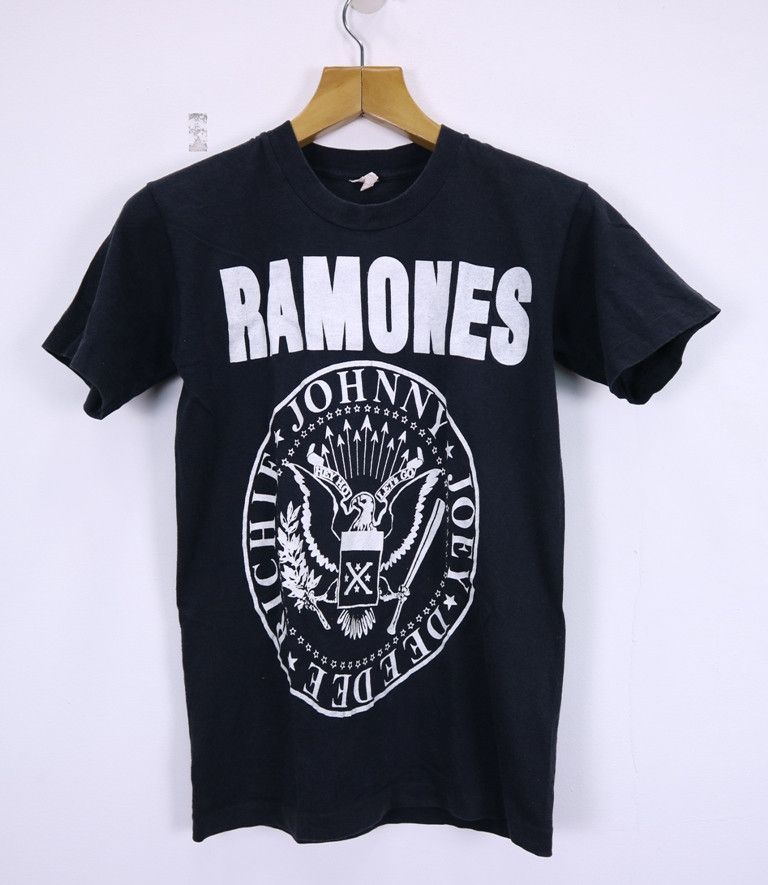Vintage 1980s Ramones Big Logo T Shirt Punk Rock Hoodie, Sweatshirt | FlexRushtees.com