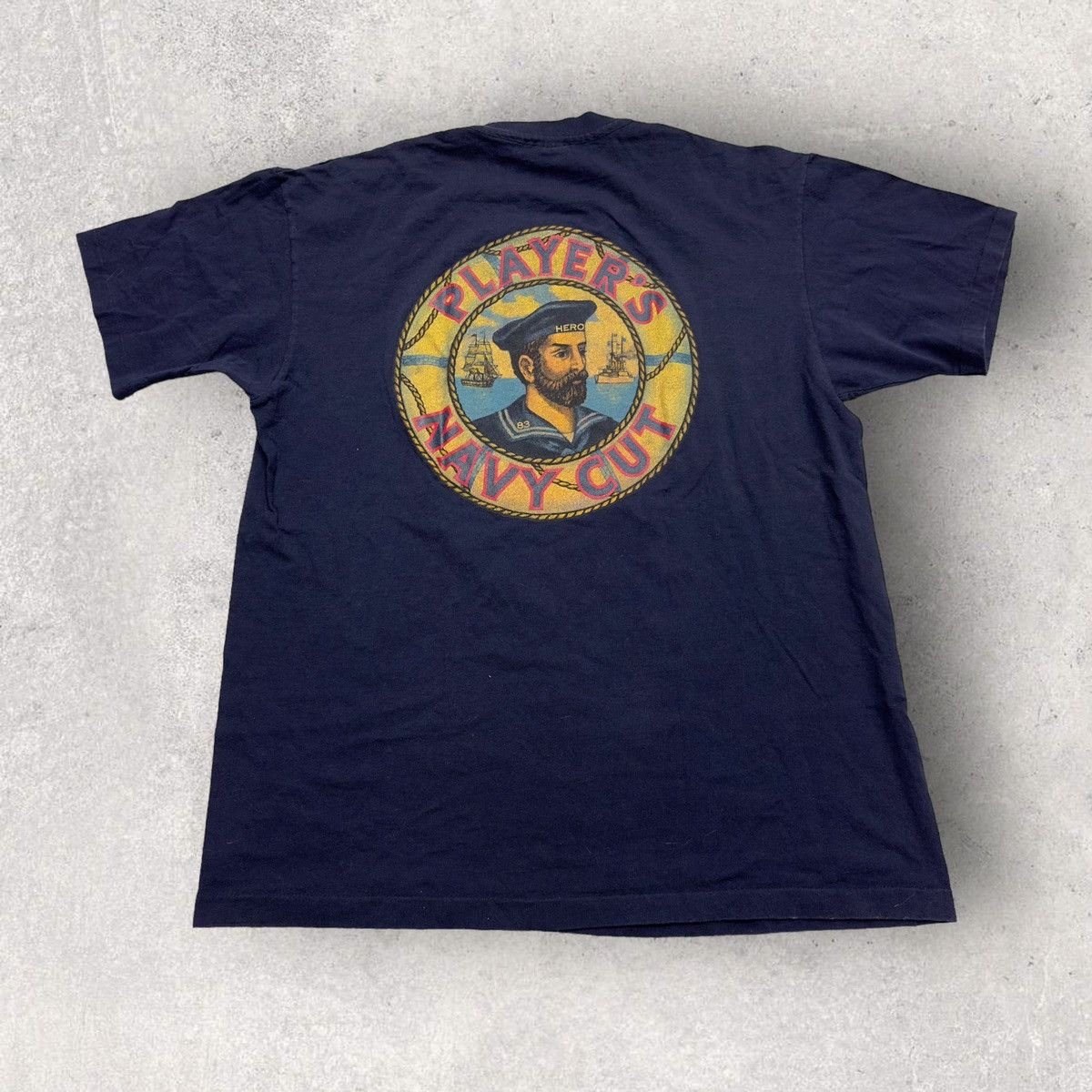Vintage Player S Navy Cut Tee