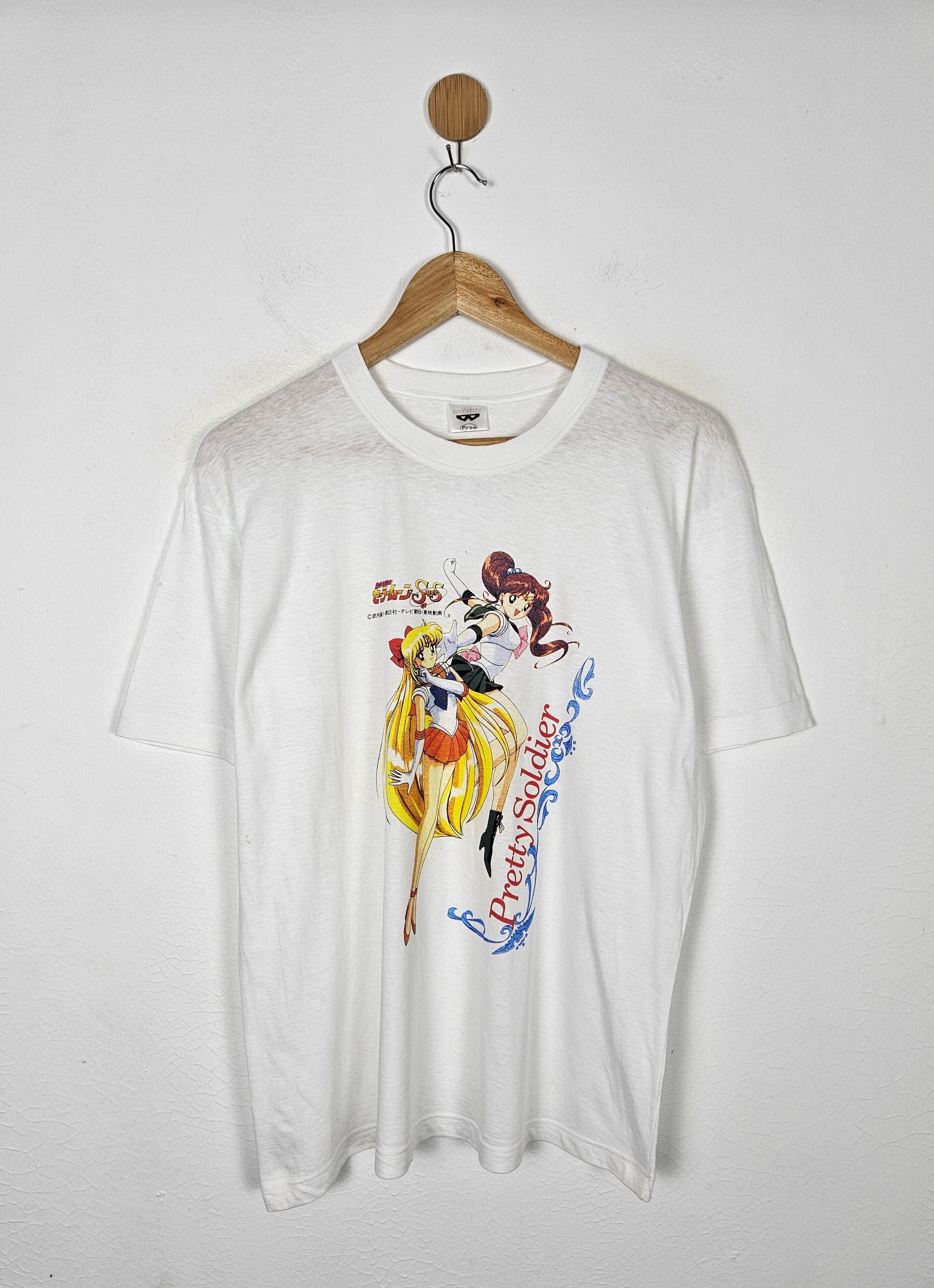 Vintage 90s Sailormoon Pretty Soldier Anime Japan Shirt Hoodie, Sweatshirt | FlexRushtees.com