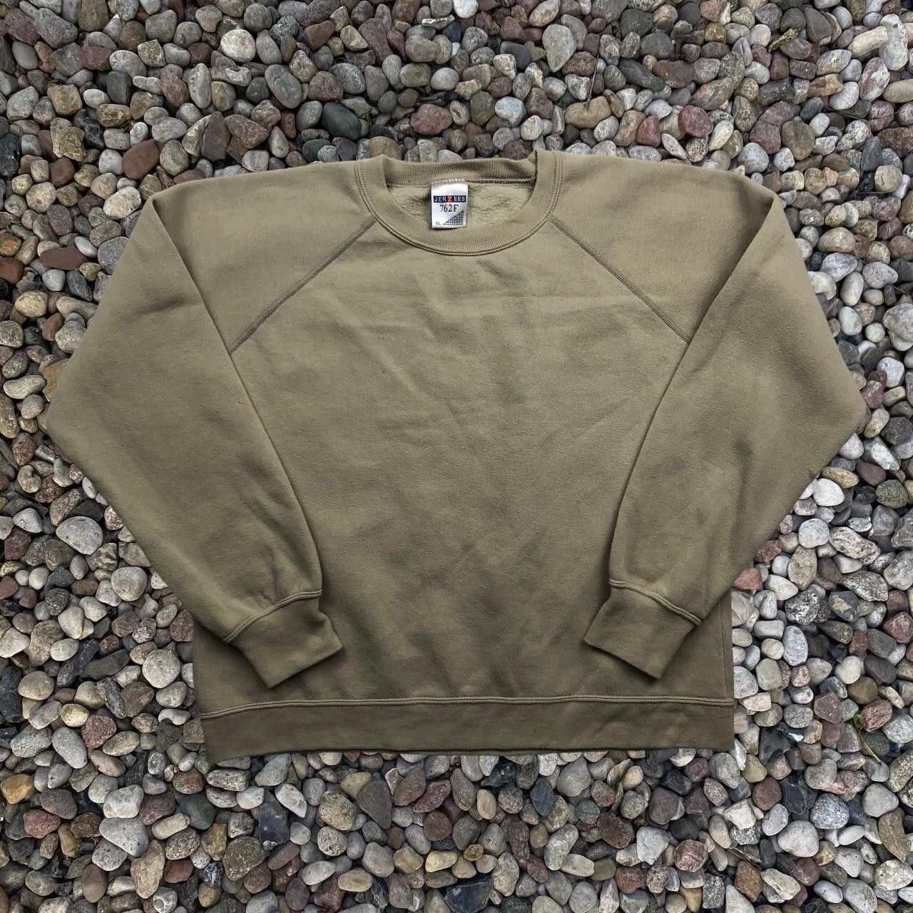 Vintage Jerzees Beige Blank Sweatshirt Nr 602