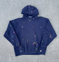 Athletic Custom Russell Athletic Hoodie Thrashed Distressed Painted