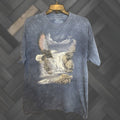 Mountain Vintage The Mountain T Shirt Mens 2xl Bald Eagle American Flag Patriotic Blue Short Sle
