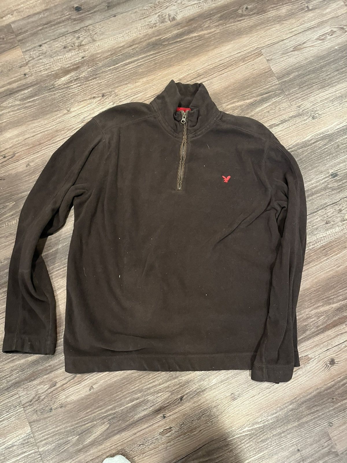 American Eagle Outfitters Brown Quarter Zip