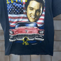 Vintage Elvis Presley Usa Flag T Shirt Medium Hoodie, Sweatshirt | FlexRushtees.com