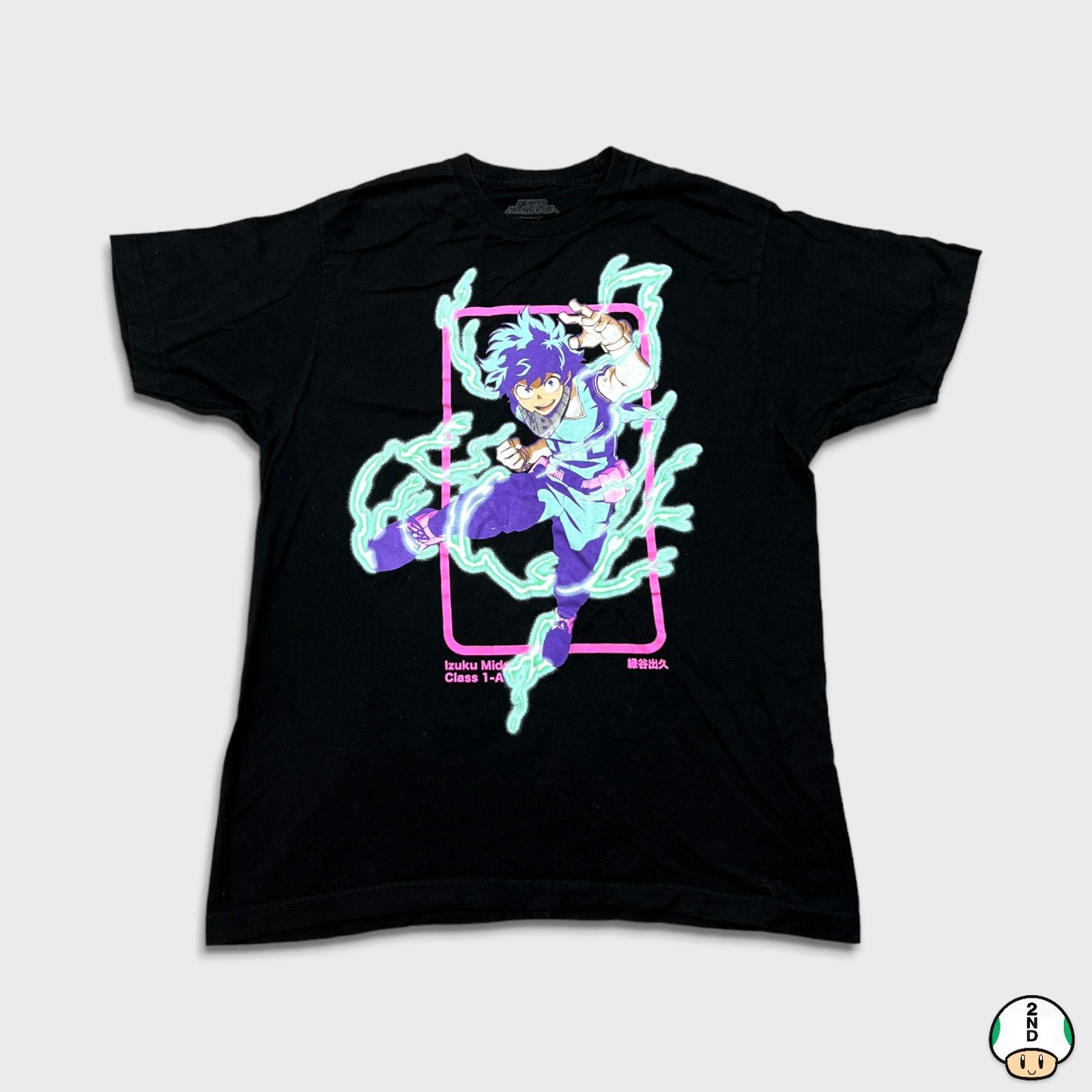 Japanese Brand X Vintage My Hero Academia T Shirt Midoriya Anime Short Sleeve Tee