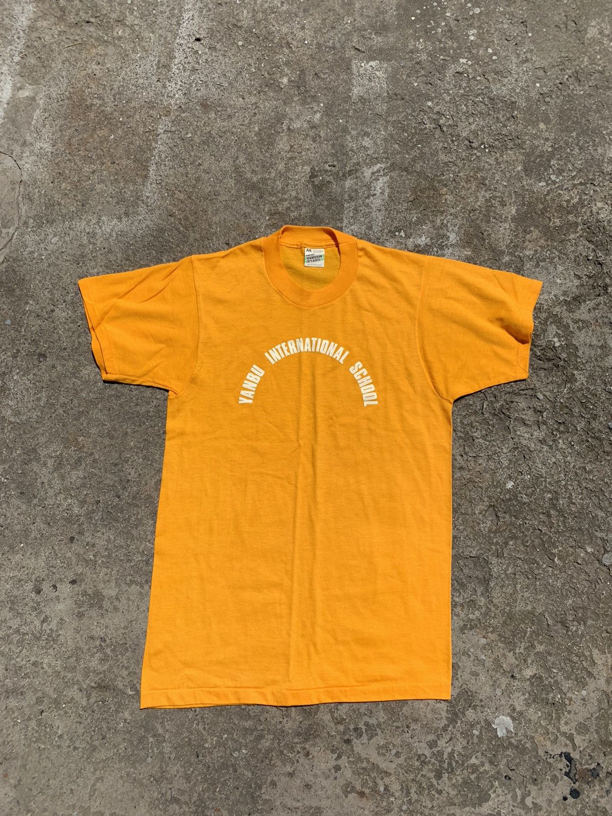 Vintage 1983 Deadstock Yanbuu International School Tee Hoodie, Sweatshirt | FlexRushtees.com