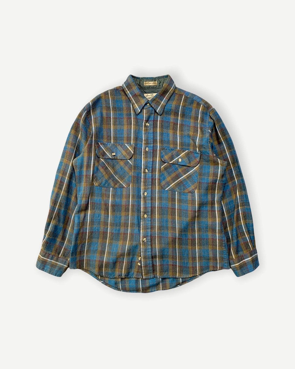 Sears X Vintage Vintage 70s Flannel Sears Roebuck Acrylic Wool 1970s